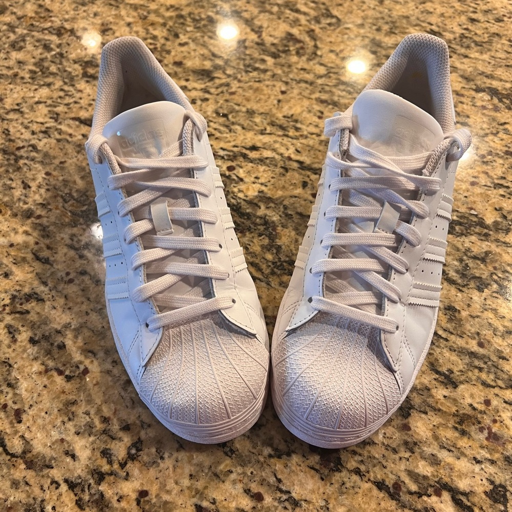 White Shell toe Adidas!
